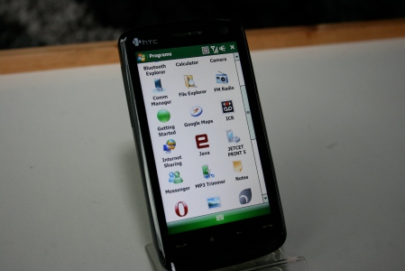 HTC Touch HD Program Screen