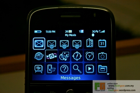 BlackBerry Bold - Menu